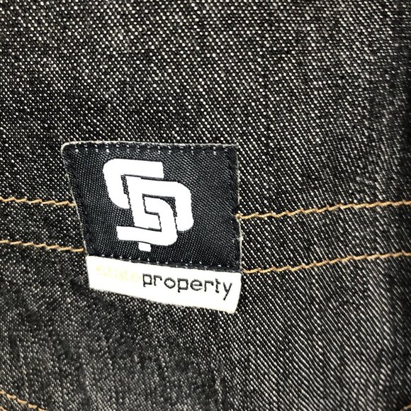 State Property Baggy Leg Jeans Mens 42 Blue Standard Issue 18153 Loose Street - Picture 15 of 16